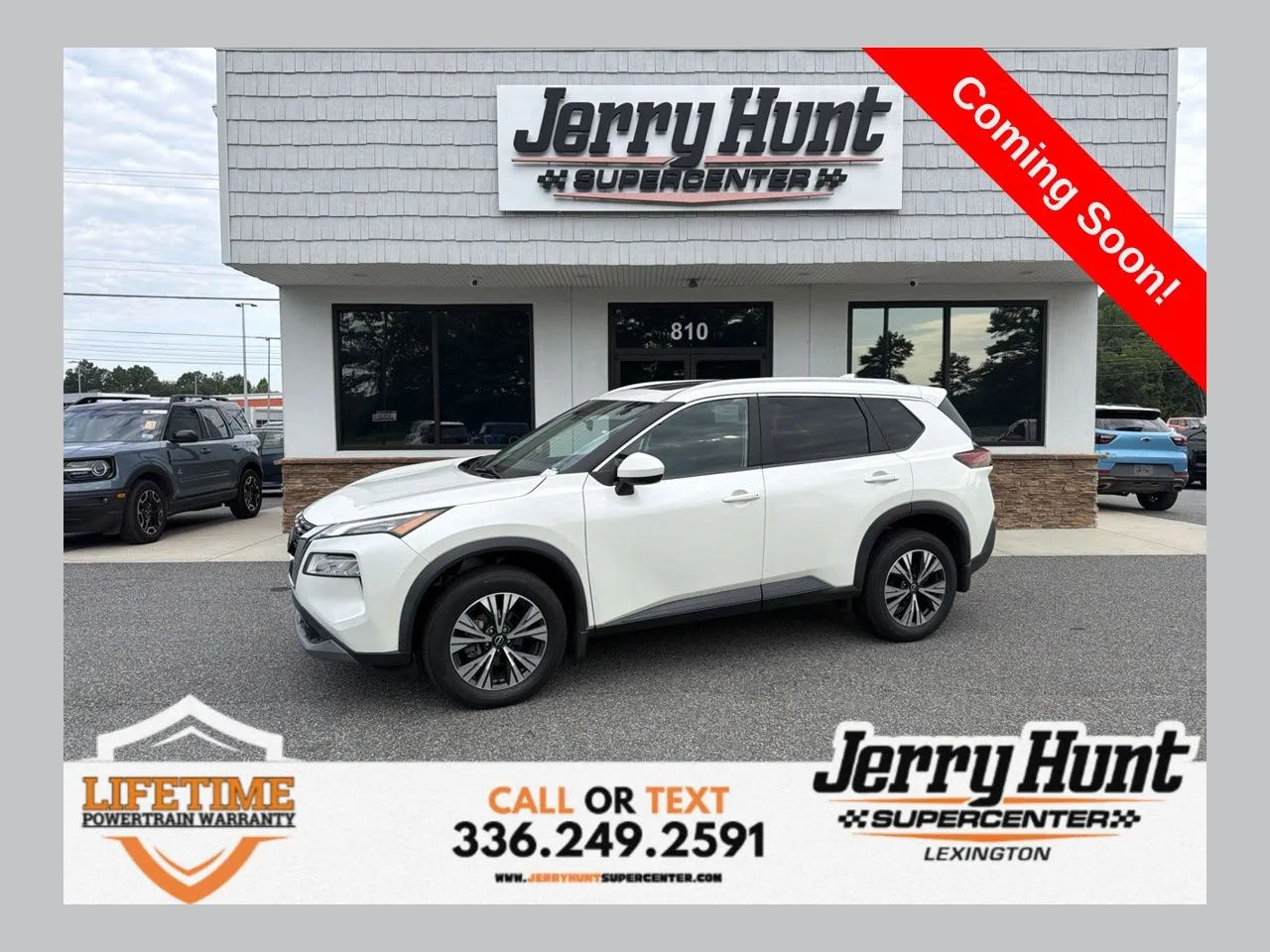 White 2023 Nissan Rogue SV for sale in Lexington, NC
