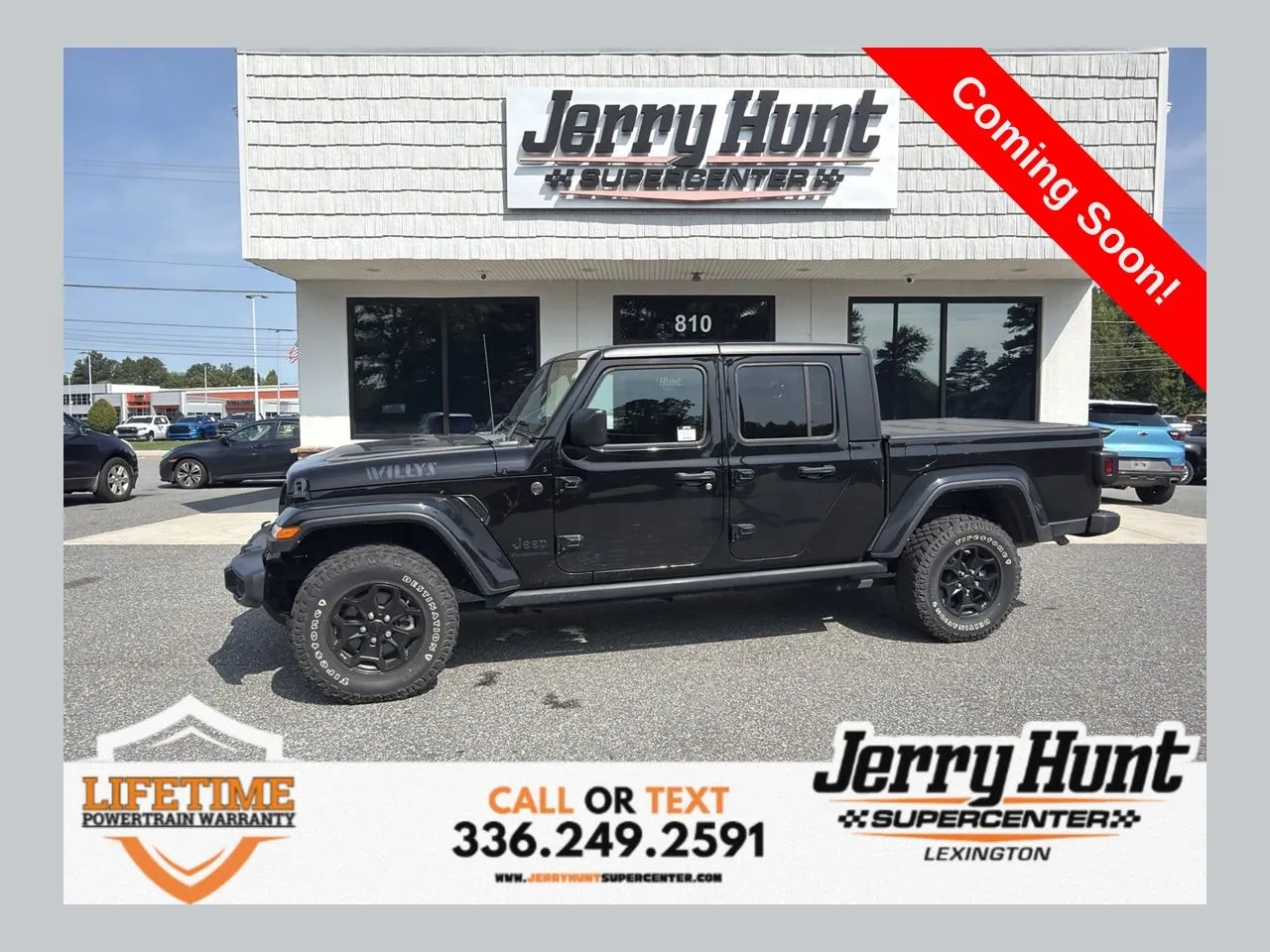 Black 2022 Jeep Gladiator Willys for sale in Lexington, NC