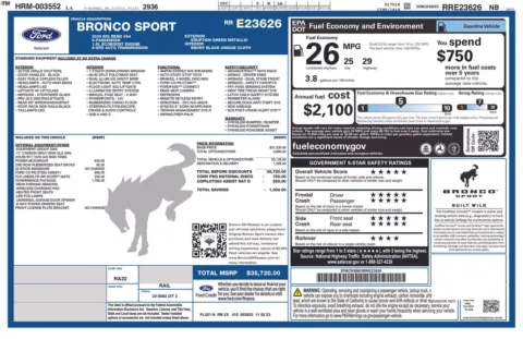 More photos of 2024 Ford Bronco Sport Big Bend at Jerry Hunt Supercenter - Lexington, NC