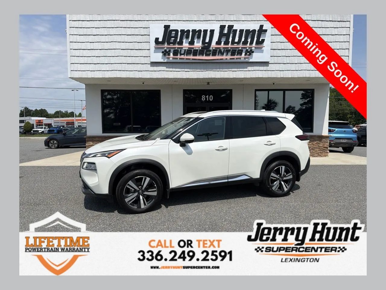 White 2023 Nissan Rogue SL for sale in Lexington, NC