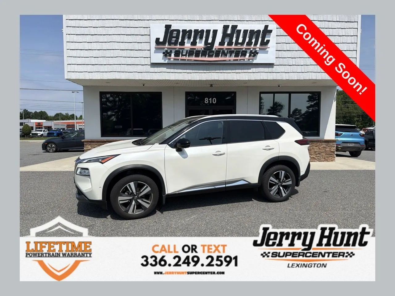White 2023 Nissan Rogue SL for sale in Lexington, NC