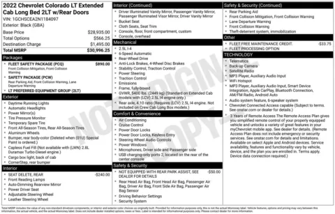 Another view of 2022 Chevrolet Colorado LT for sale in Lexington, NC at Jerry Hunt Supercenter - Lexington