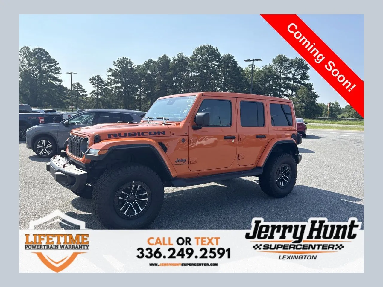 Orange 2025 Jeep Wrangler Rubicon X for sale in Lexington, NC