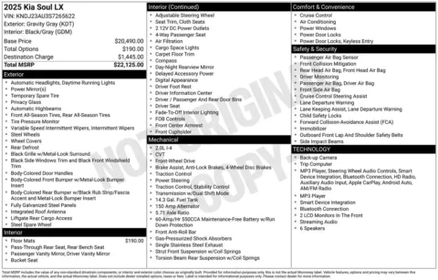 More photos of 2025 Kia Soul LX at Jerry Hunt Supercenter - Lexington, NC