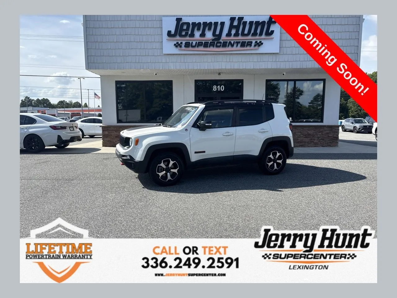White 2022 Jeep Renegade Trailhawk for sale in Lexington, NC