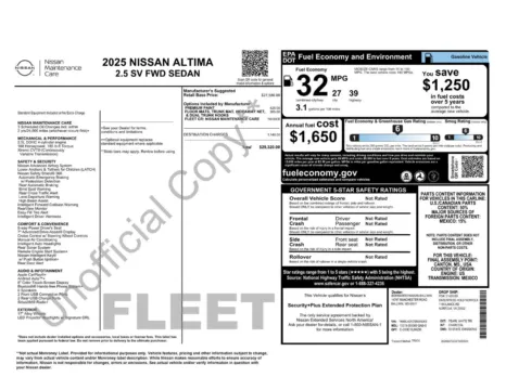 More photos of 2025 Nissan Altima 2.5 SV at Jerry Hunt Supercenter - Lexington, NC