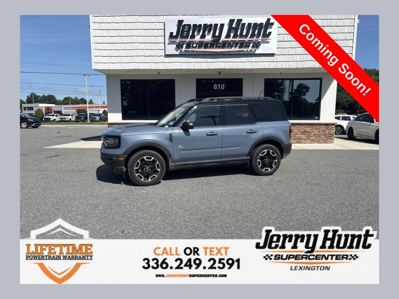 Gray 2024 Ford Bronco Sport Outer Banks for sale in Lexington, NC