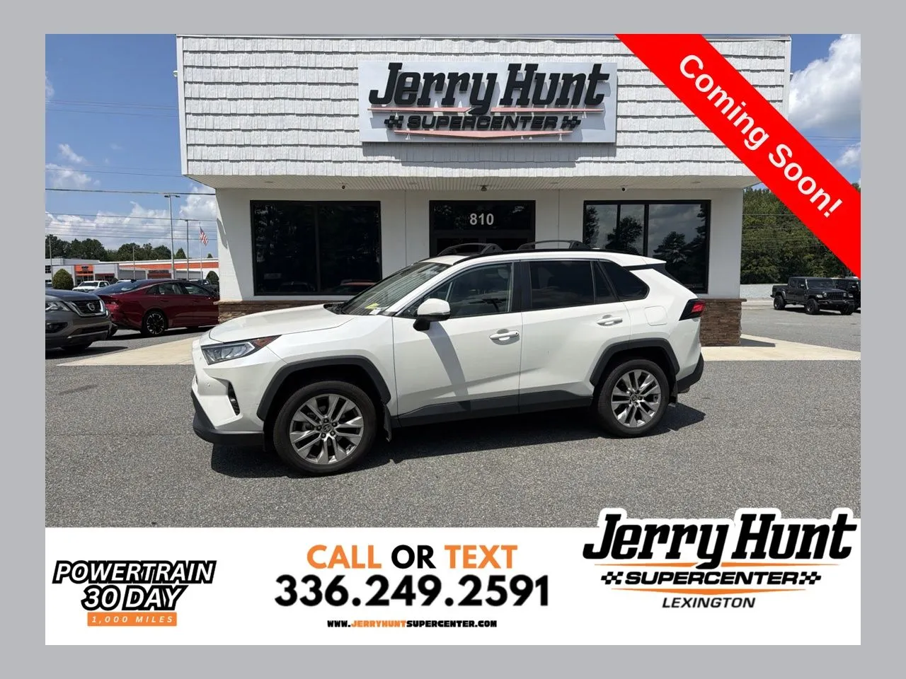 White 2021 Toyota RAV4 XLE Premium for sale in Lexington, NC