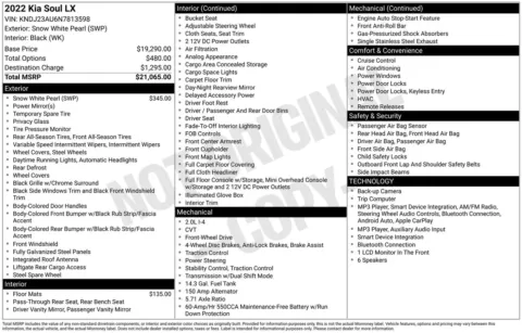 More photos of 2022 Kia Soul LX at Jerry Hunt Supercenter - Lexington, NC