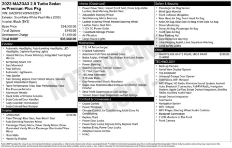 More photos of 2023 Mazda Mazda3 2.5 Turbo Premium Plus Package at Jerry Hunt Supercenter - Lexington, NC