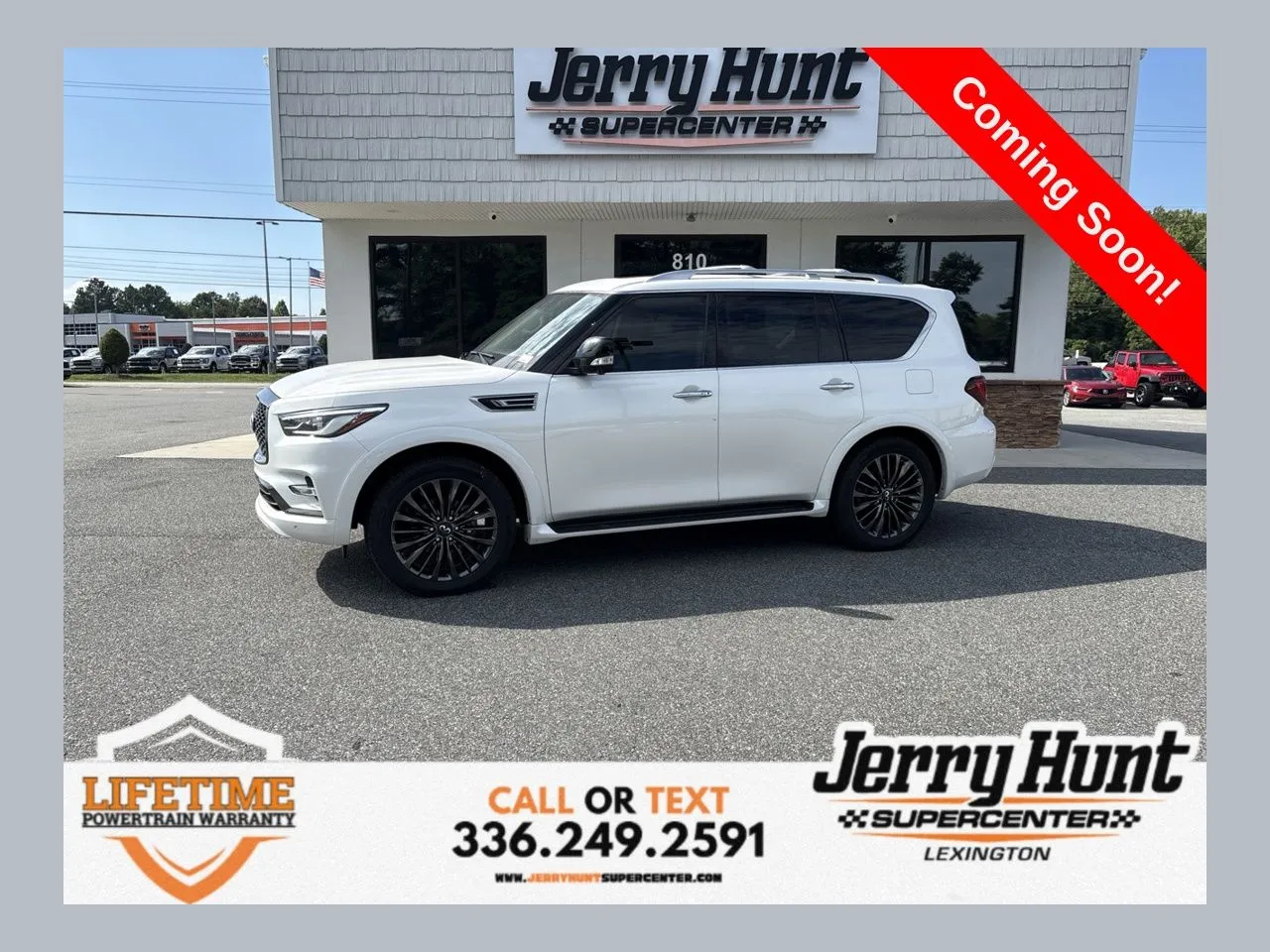 White 2023 INFINITI QX80 Premium Select for sale in Lexington, NC