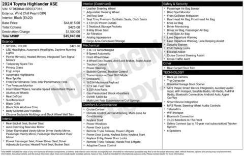 More photos of 2024 Toyota Highlander XSE at Jerry Hunt Supercenter - Lexington, NC