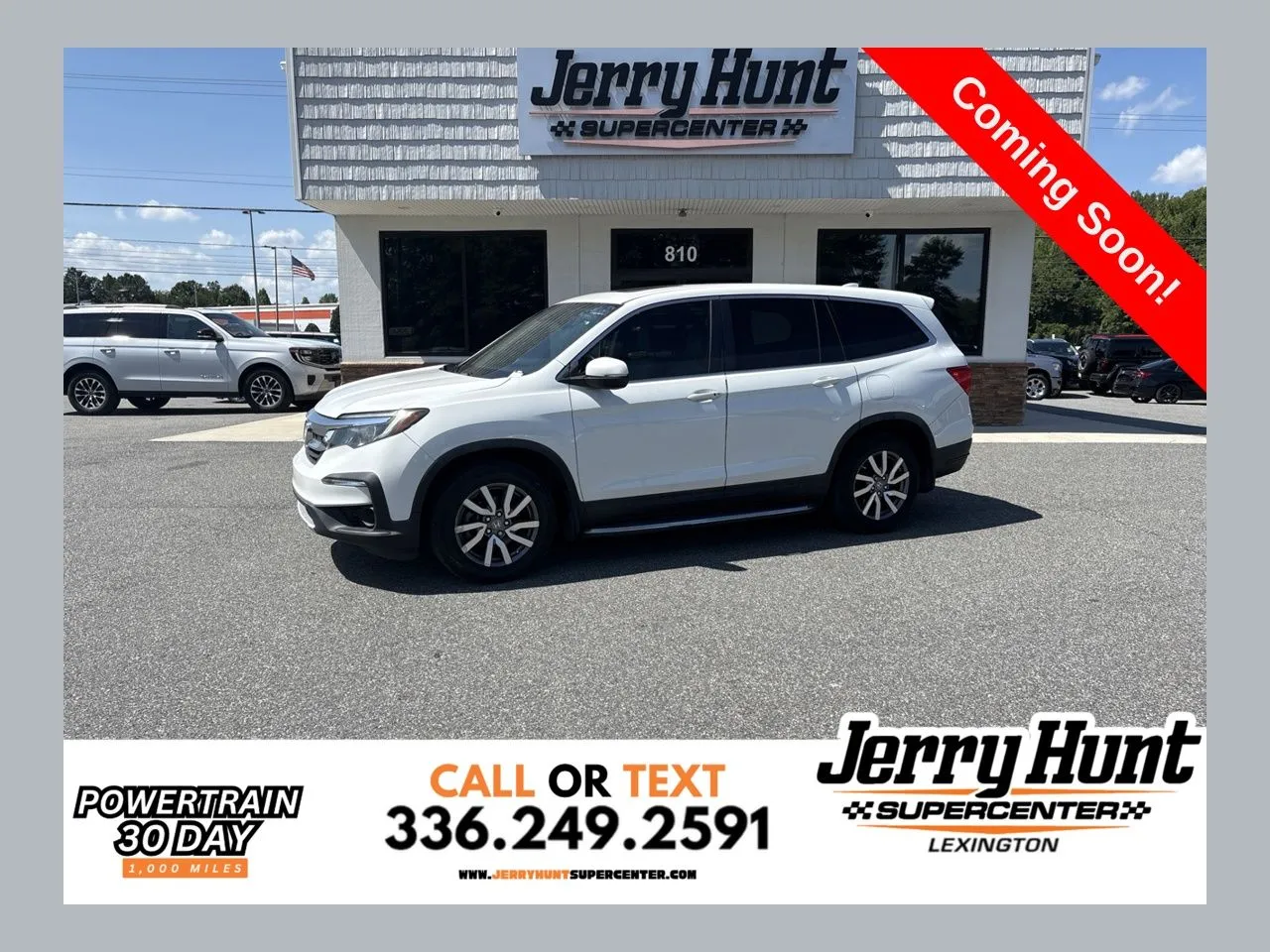 White 2020 Honda Pilot EX-L for sale in Lexington, NC