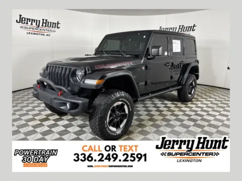 Black 2021 Jeep Wrangler Unlimited Rubicon for sale in Lexington, NC