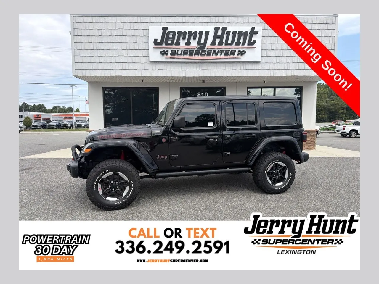Black 2021 Jeep Wrangler Unlimited Rubicon for sale in Lexington, NC