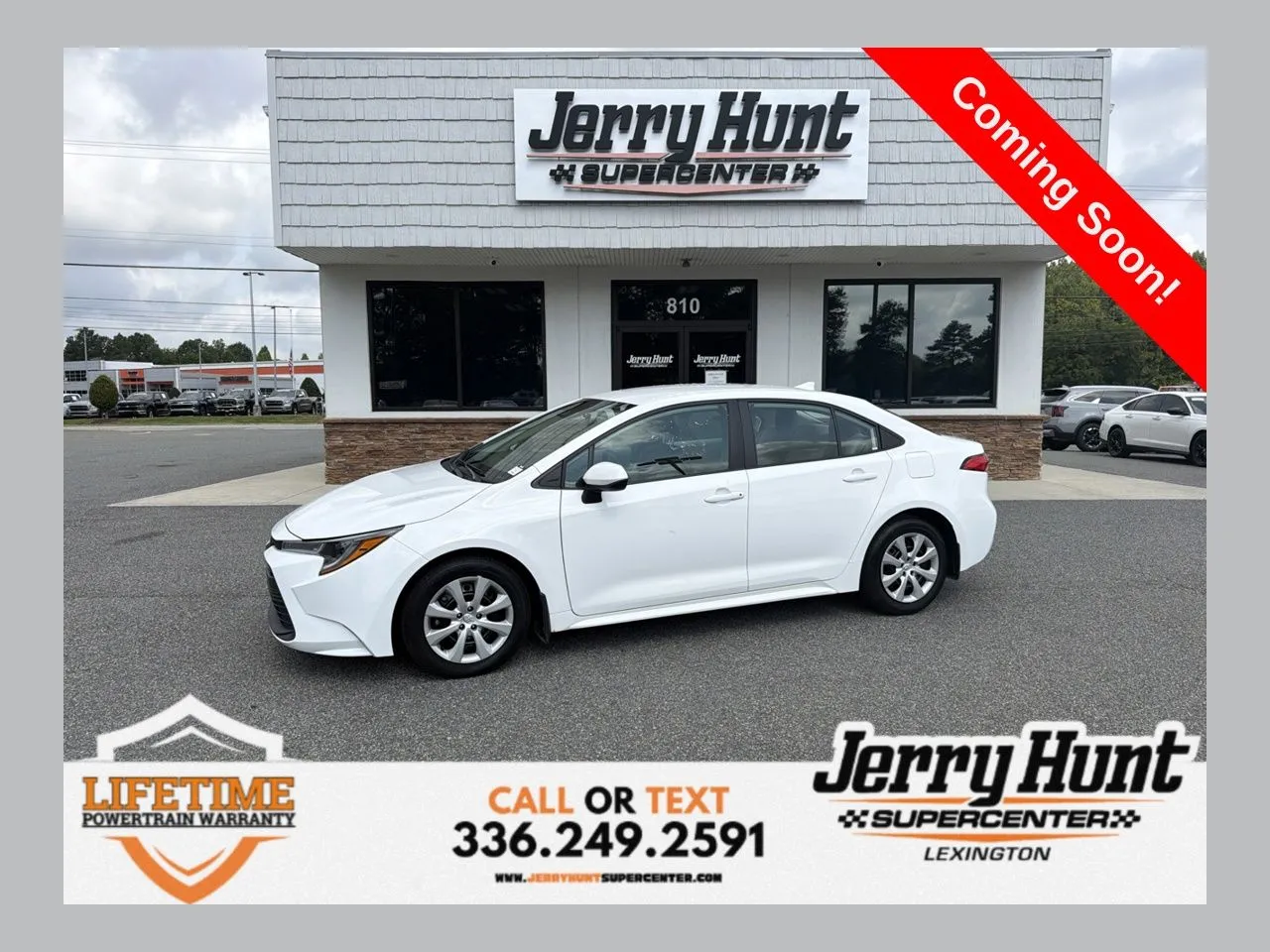 White 2025 Toyota Corolla LE for sale in Lexington, NC