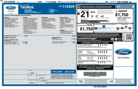 Another view of 2017 Ford Taurus SE for sale in Lexington, NC at Jerry Hunt Supercenter - Lexington