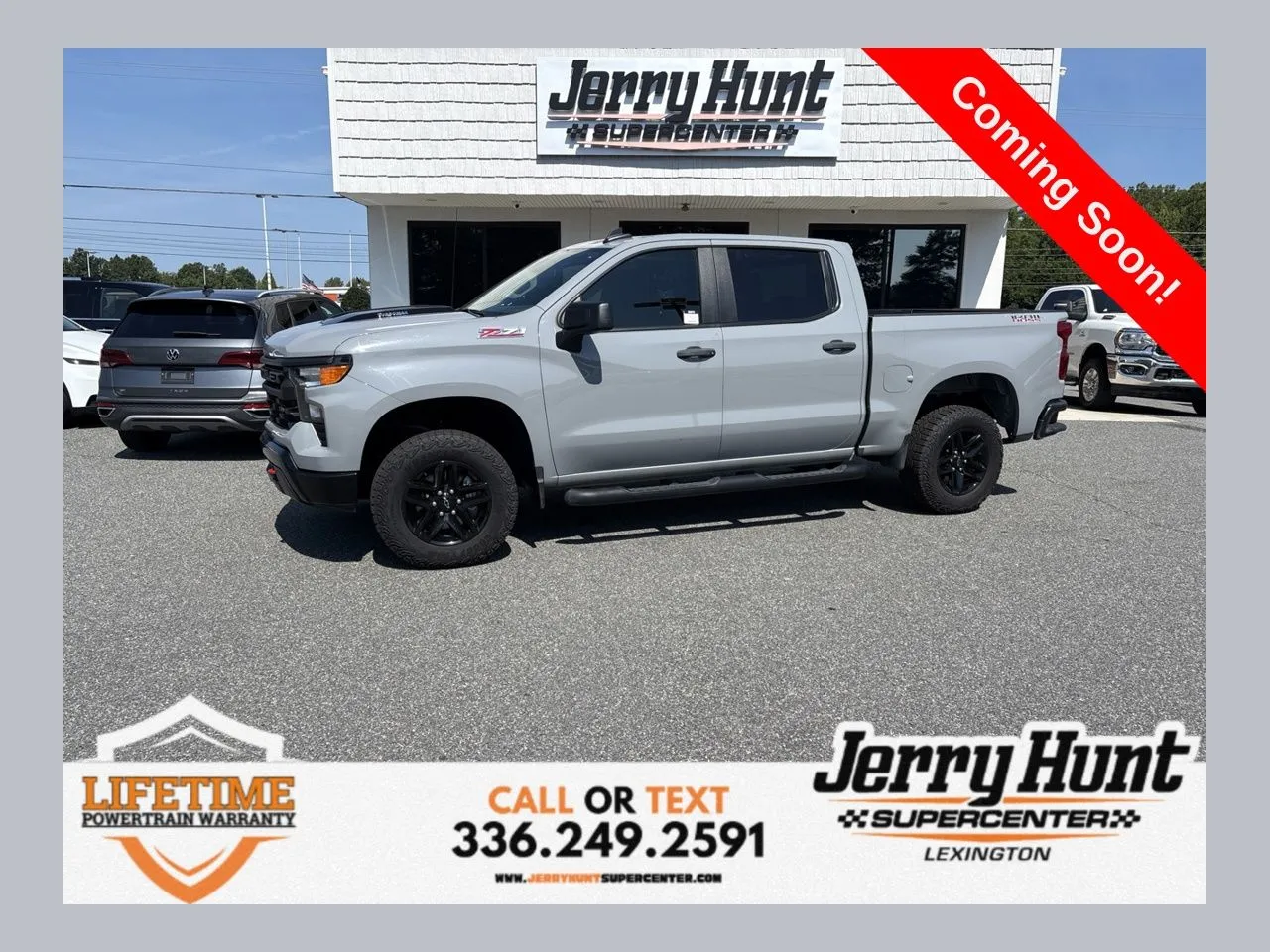 Gray 2025 Chevrolet Silverado 1500 Custom Trail Boss for sale in Lexington, NC