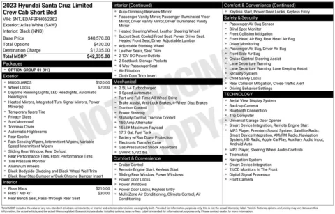 More photos of 2023 Hyundai Santa Cruz Limited at Jerry Hunt Supercenter - Lexington, NC