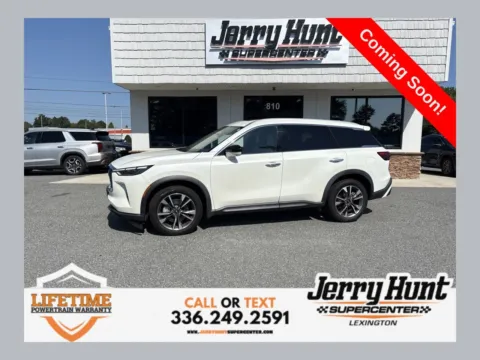 White 2023 INFINITI QX60 LUXE for sale in Lexington, NC