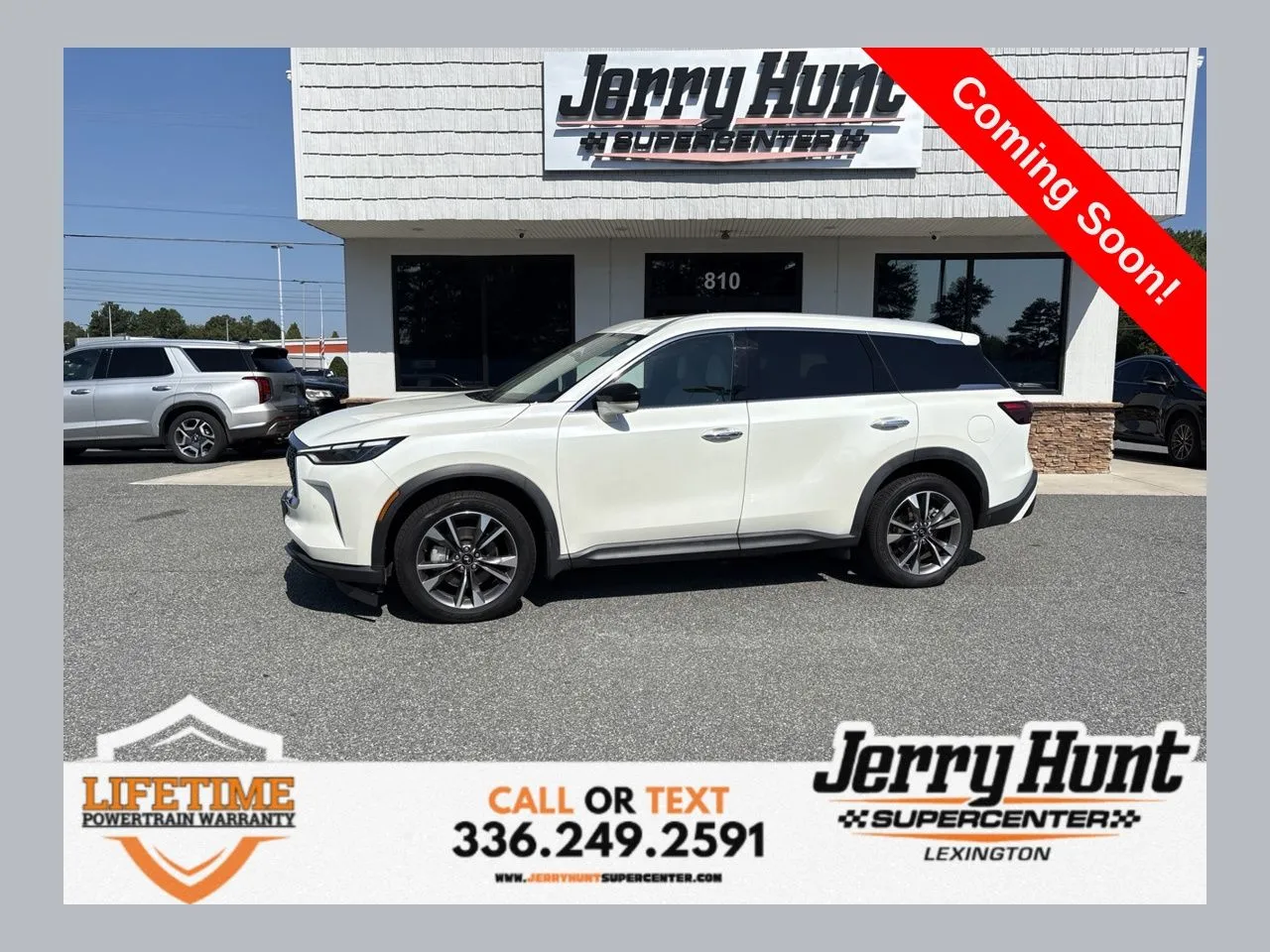 White 2023 INFINITI QX60 LUXE for sale in Lexington, NC