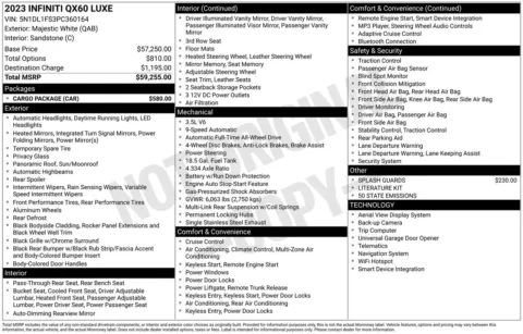 More photos of 2023 INFINITI QX60 LUXE at Jerry Hunt Supercenter - Lexington, NC