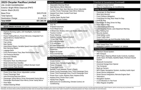 More photos of 2025 Chrysler Pacifica Limited at Jerry Hunt Supercenter - Lexington, NC