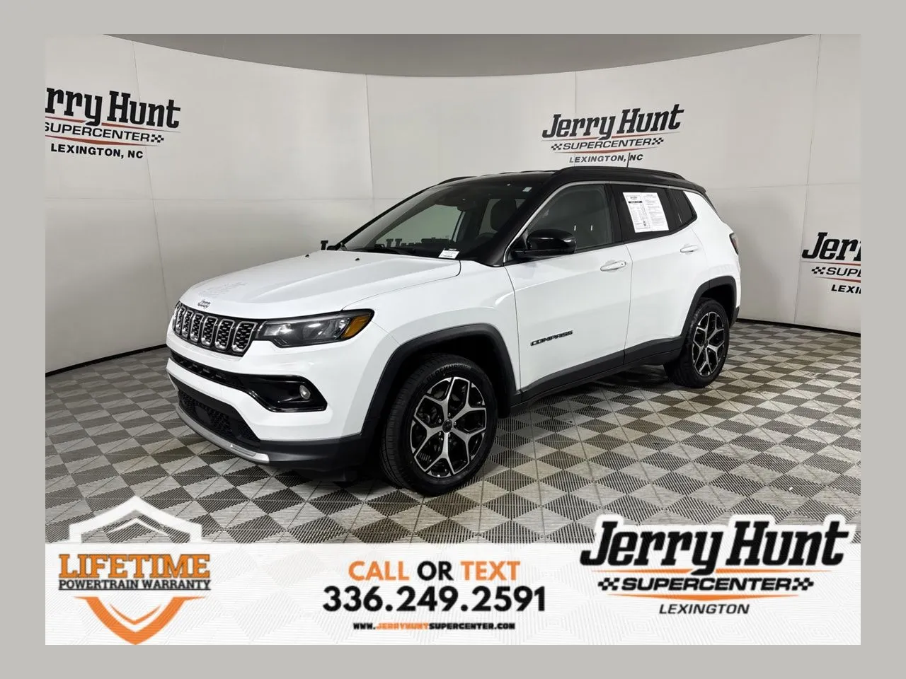 White 2025 Jeep Compass Limited for sale in Lexington, NC