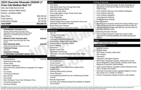 Another view of 2025 Chevrolet Silverado 2500 HD LT for sale in Lexington, NC at Jerry Hunt Supercenter - Lexington