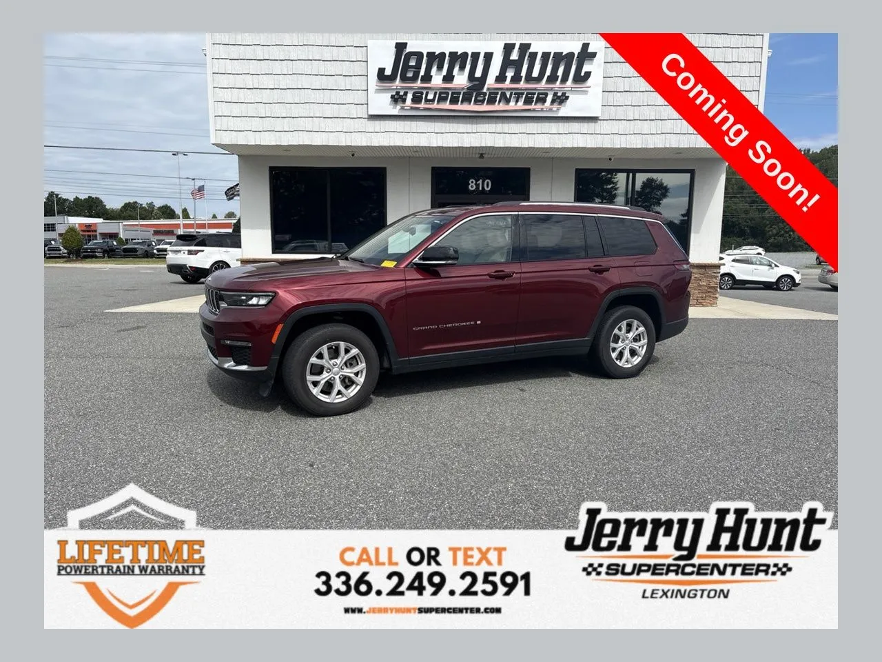 Red 2023 Jeep Grand Cherokee L Limited for sale in Lexington, NC