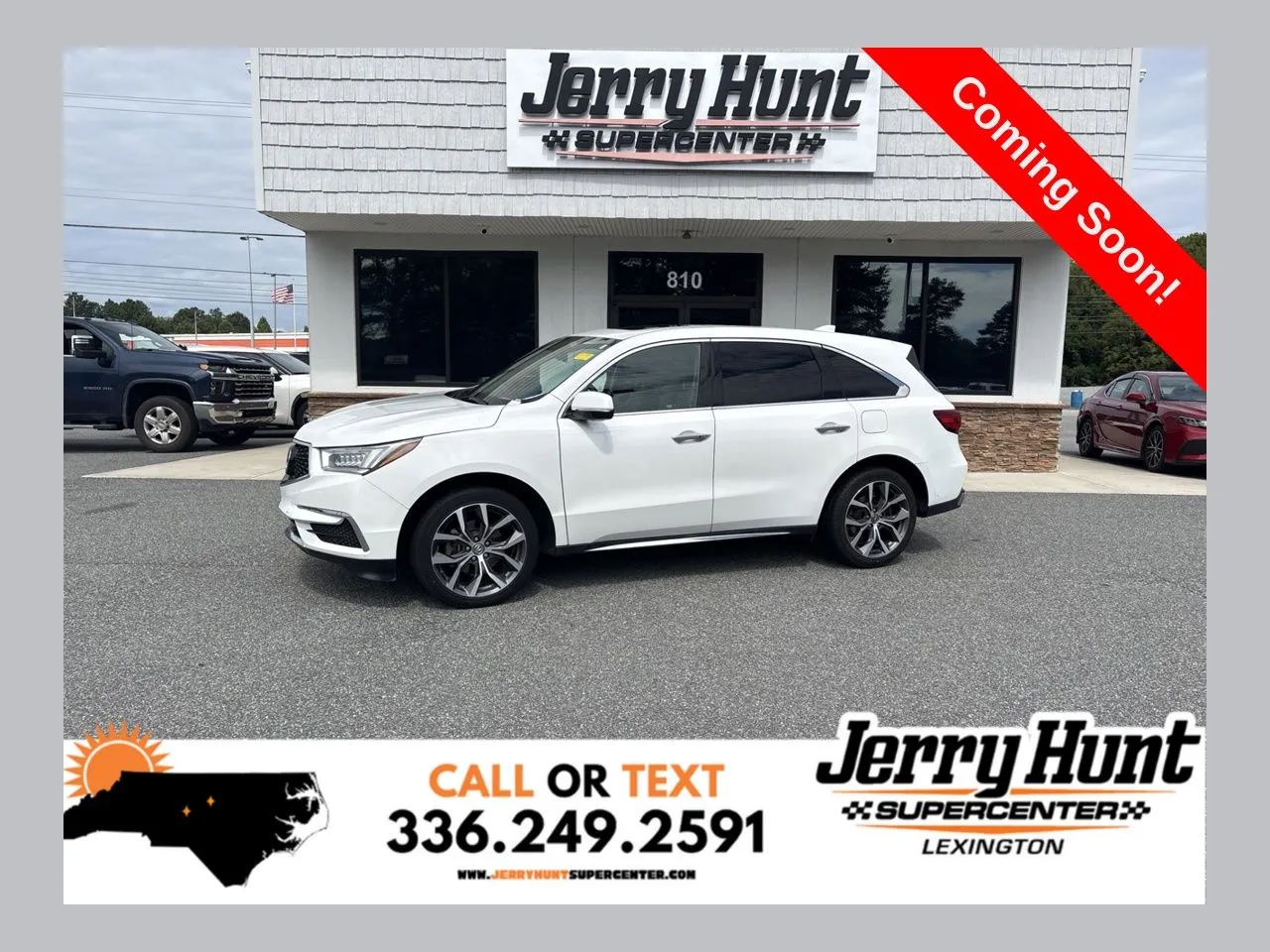 White 2020 Acura MDX 3.5L for sale in Lexington, NC