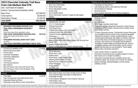 More photos of 2023 Chevrolet Colorado Trail Boss at Jerry Hunt Supercenter - Lexington, NC