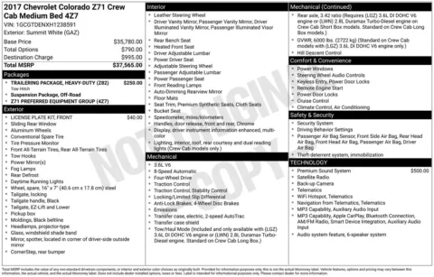 Another view of 2017 Chevrolet Colorado Z71 for sale in Lexington, NC at Jerry Hunt Supercenter - Lexington