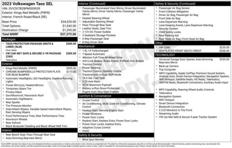 More photos of 2023 Volkswagen Taos 1.5T SEL at Jerry Hunt Supercenter - Lexington, NC