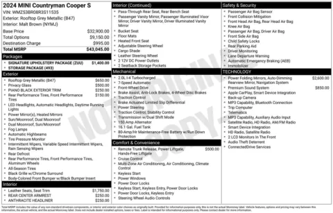 More photos of 2024 MINI Cooper S Countryman Signature at Jerry Hunt Supercenter - Lexington, NC