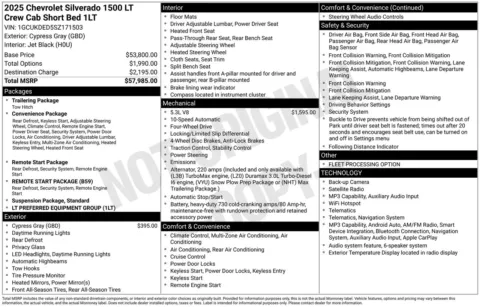 Another view of 2025 Chevrolet Silverado 1500 LT for sale in Lexington, NC at Jerry Hunt Supercenter - Lexington
