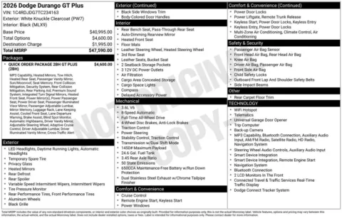 More photos of 2026 Dodge Durango GT Plus at Jerry Hunt Supercenter - Lexington, NC