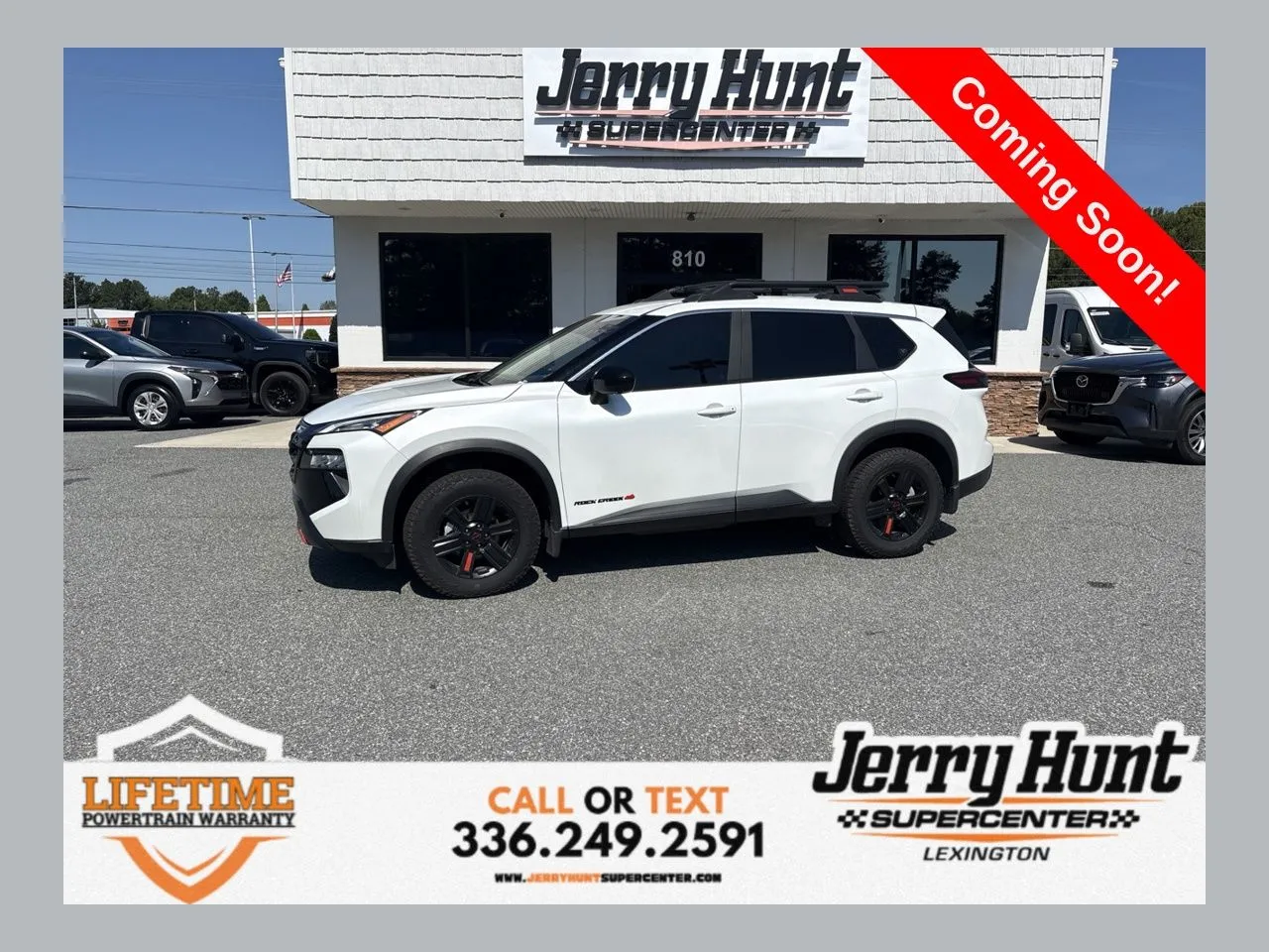 White 2026 Nissan Rogue Rock Creek for sale in Lexington, NC
