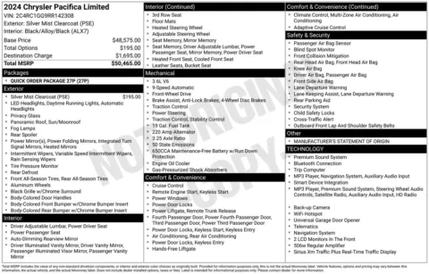 More photos of 2024 Chrysler Pacifica Limited at Jerry Hunt Supercenter - Lexington, NC