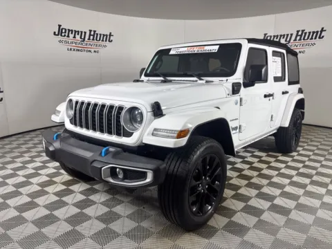 White 2024 Jeep Wrangler Sahara 4xe for sale in Lexington, NC