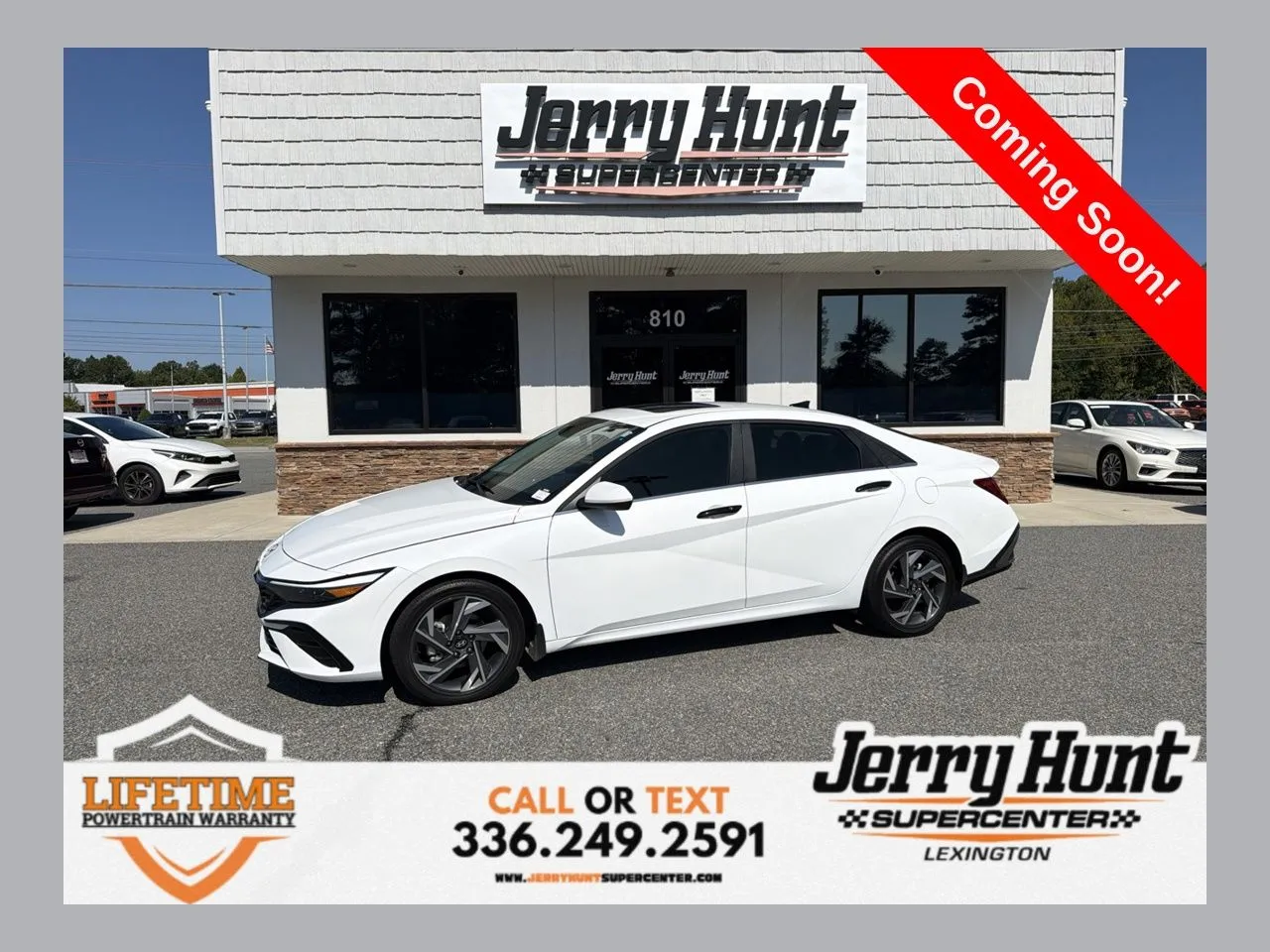 White 2025 Hyundai Elantra SEL Convenience for sale in Lexington, NC