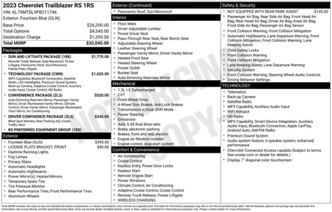 More photos of 2023 Chevrolet TrailBlazer RS at Jerry Hunt Supercenter - Lexington, NC