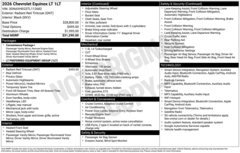 More photos of 2026 Chevrolet Equinox LT at Jerry Hunt Supercenter - Lexington, NC