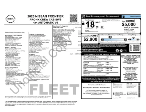 More photos of 2025 Nissan Frontier PRO-4X at Jerry Hunt Supercenter - Lexington, NC