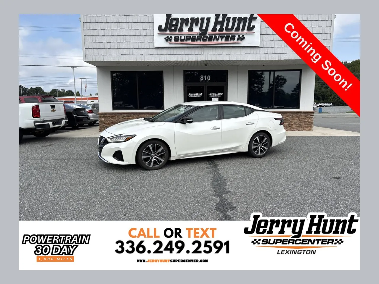 White 2019 Nissan Maxima 3.5 SV for sale in Lexington, NC