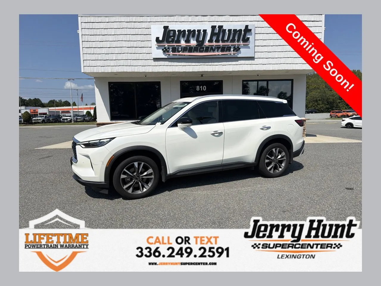 White 2023 INFINITI QX60 LUXE for sale in Lexington, NC