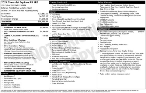 More photos of 2024 Chevrolet Equinox RS at Jerry Hunt Supercenter - Lexington, NC