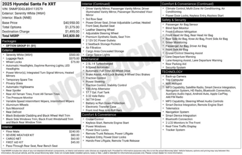 More photos of 2025 Hyundai Santa Fe XRT at Jerry Hunt Supercenter - Lexington, NC