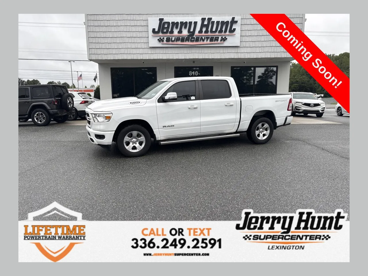 White 2022 Ram 1500 Big Horn/Lone Star for sale in Lexington, NC