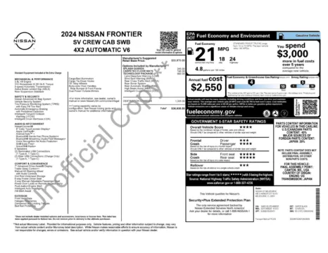 More photos of 2024 Nissan Frontier SV at Jerry Hunt Supercenter - Lexington, NC